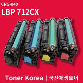 상품 이미지: 캐논 컬러 프린터 LBP 712CX 교체용 고급형 재생토너 CRG-040 검정