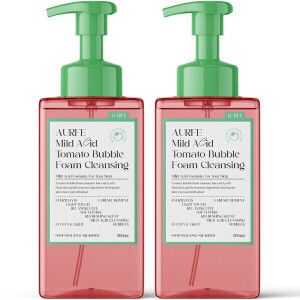 상품 이미지: 1+1 아우페 약산성 토마토 폼클렌징 500ml 모공 노폐물 98% 개선 저자극 대용량 세안제 클렌징폼 폼클렌저