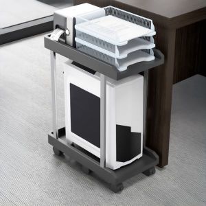 상품 이미지: PC 본체받침대 2단형 컴퓨터 받침대 캐리어