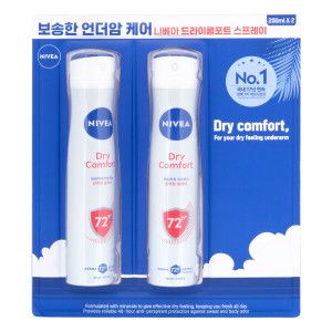상품 이미지: 니베아 데오드란트 드라이콤포트 스프레이 200ml 2입 1개