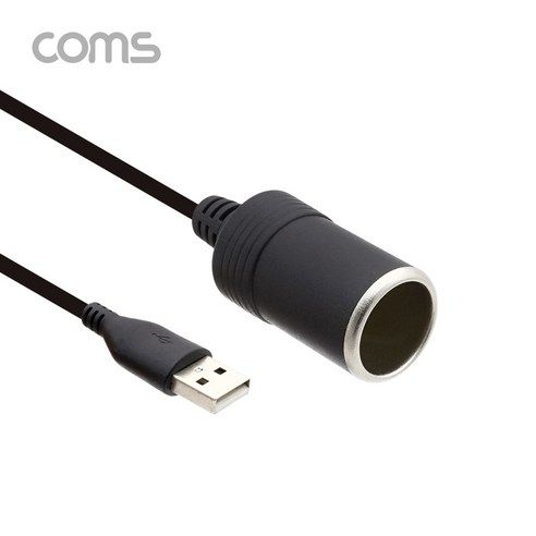 상품 이미지: 컴스 5V to 12V USB 승압 전원 케이블 DC 시가잭 2p
