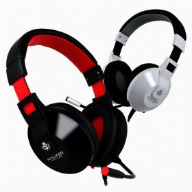 상품 이미지: ABKO HACKER B90 화이트 게이밍 헤드셋 WASD