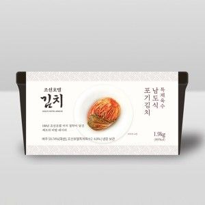 상품 이미지: 조선호텔 특제육수 남도식 포기김치 1.9kg 100년 전통