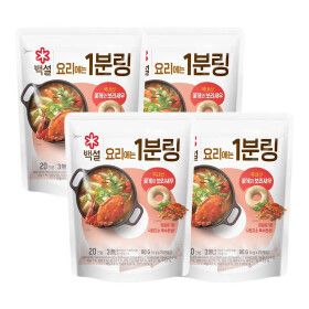 상품 이미지: CJ 1분링 꽃게와 보리새우 80G 4개