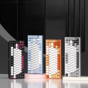 상품 이미지: WEIKAV NUT75 알루미늄 무선 게이밍 기계식 키보드 블루투스 Gasket구조 듀얼8K 10000mAh