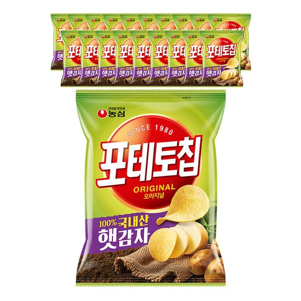 상품 이미지: 농심 포테토칩 오리지널 60g, 20개