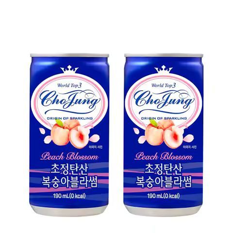 상품 이미지: [일화본사직영] 초정탄산 복숭아블라썸 190ML*30캔 탄산수 복숭아