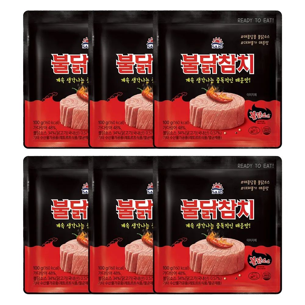 상품 이미지: [사조공식샵] 불닭참치 100g(파우치)*6개