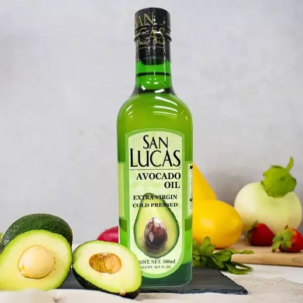 상품 이미지: San-Lucas 아보카도 오일 500ml 엑스트라버진 멕시코산 냉압착 HASS 아보카드오일 기름 아보카도유 식용유