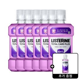 상품 이미지: 리스테린 토탈케어 플러스 250ml 6개 + 리스테린 토탈케어플러스 100ml 1개 증정