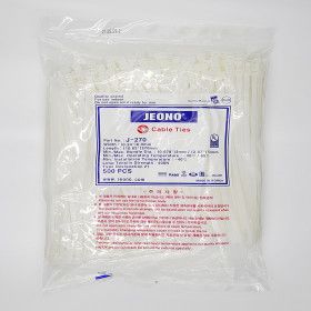 상품 이미지: 전오전기 국산 케이블타이 270MM 500개 백색