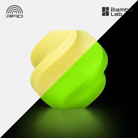 상품 이미지: Bambu Lab 뱀부랩 필라멘트 PLA Glow 1kg 스풀형 - 글로우 옐로우 (15400)