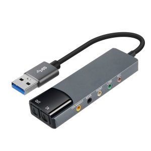 상품 이미지: (BITRO)5.1채널 멀티기능 사운드카드 / SPDIF 마이크연결 USB 오디오컨버터