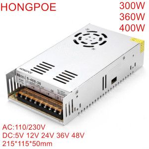 상품 이미지: LED 전원 공급 장치 DC 5V 12V 18V 24V 36V 48V 360W 400W 스위칭 소스 변압기 100-240V AC SMPS