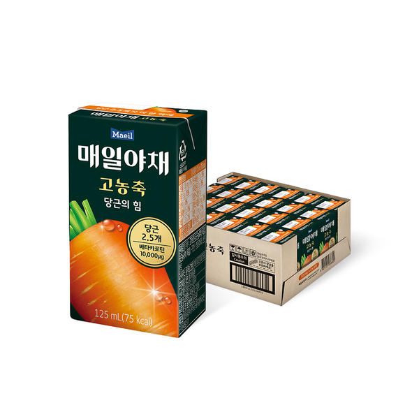 상품 이미지: 매일야채 고농축 당근의힘, 125ml, 24개