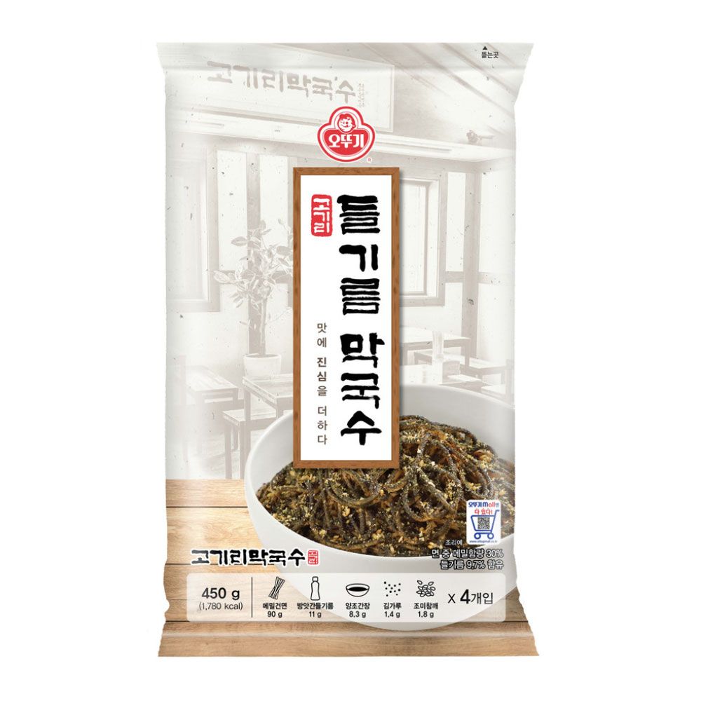 상품 이미지: 오뚜기 고기리 들기름막국수 112.5g 4인분