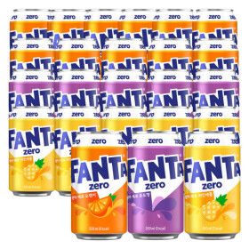 상품 이미지: 환타 제로 오렌지 12캔+포도 6캔+파인 6캔 350ml (총 24캔)