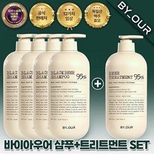 상품 이미지: 바이아우어 바이아우어 블랙비어 에디션 탈모샴푸 1017ml 4개+트리트먼트 1000