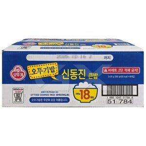 상품 이미지: 오뚜기 신동진 큰밥 300g x 18개입 무료배송 gx