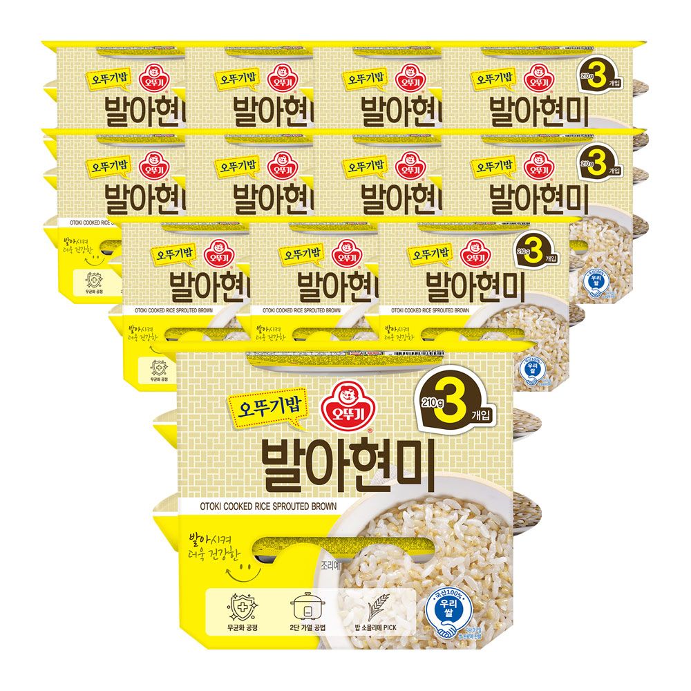 상품 이미지: 오뚜기 맛있는 오뚜기밥 발아현미 210g, 36개