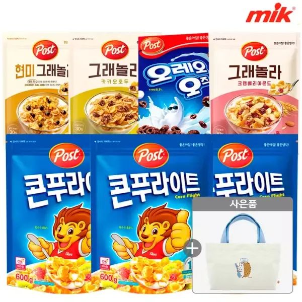 상품 이미지: 포스트 콘푸라이트 600g x 3개+크리치오에코백 외 골라담기 [코코볼/그래놀라 외]