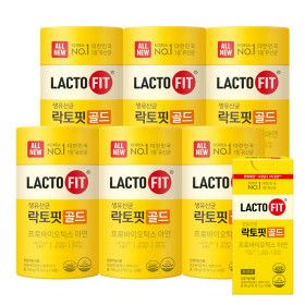 상품 이미지: 락토핏 골드 50포 6통(300일분) All New 리뉴얼 보장균수 40억CFU +골드30포 추가 증정