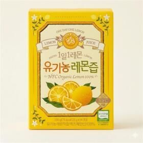 상품 이미지: 1일1레몬 홀베리 유기농 레몬즙 레몬 착즙 원액 레몬수 14포 4개