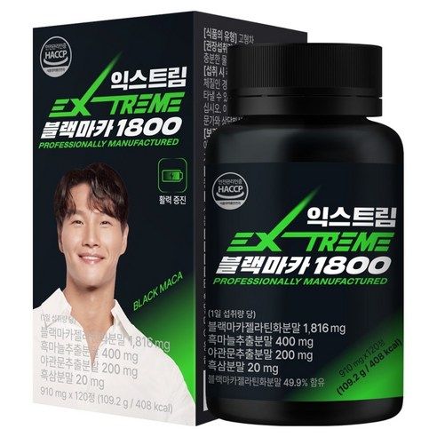 상품 이미지: 익스트림 블랙마카 1800, 120정, 1개