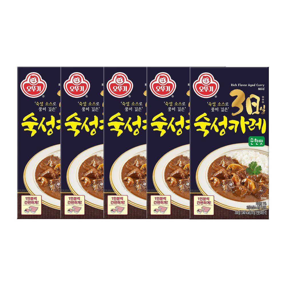 상품 이미지: 오뚜기 3일숙성카레 고형 순한맛, 200g, 5개