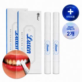 상품 이미지: 전참시 화제템 루젠 셀프 치아 미백 립스틱 4g 2개 화이트닝 착색제거 치아메이크업