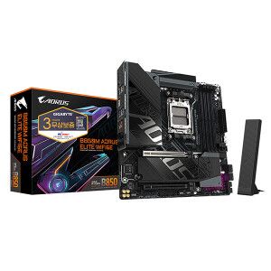 상품 이미지: 기가바이트 B850M AORUS ELITE WIFI6E 메인보드 피씨디렉트