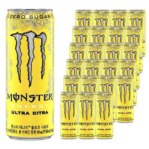 상품 이미지: 몬스터에너지 울트라 시트라, 355ml, 24개