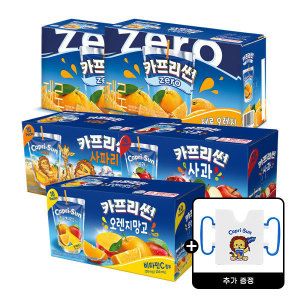 상품 이미지: 농심 카프리썬 제로 오렌지 20입 +오렌지망고 10개 + 사과 10개 + 사파리 10개 +접이식홀더굿즈증정