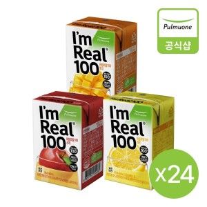 상품 이미지: 아임리얼100 망고 사과 레몬 골라담기(140mlX24팩)
