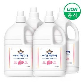 상품 이미지: 아이깨끗해 대용량 핸드워시 용기형 리필 4.5L 4개 레몬향 손세정제