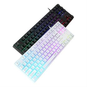 상품 이미지: 지클릭커 슈퍼히어로 G3 Plus 87키 레인보우 LED 게이밍 키보드 블랙 WINIT