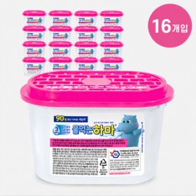 상품 이미지: 물먹는하마 공식 대용량 제습제 300g x 16개 (8입 2개) 옷장 신발장 서랍 화장실 습기제거 냄새 곰팡이