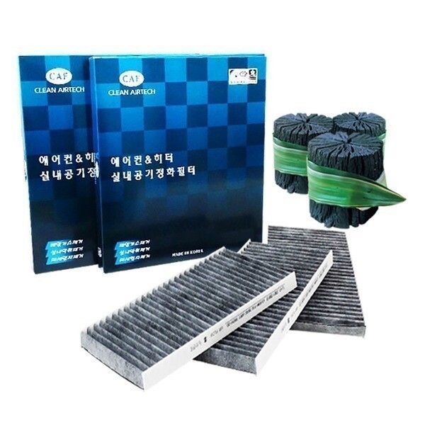 상품 이미지: 1+1+1/맑은 활성탄/미세먼지 자동차 에어컨필터 (3회교체분)