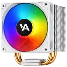 상품 이미지: 야인 프리오 YC1100 LED CPU 쿨러 화이트 고급형 듀얼 히트파이프 탑재 LED 90mm팬 인텔 AMD, 1개, YC1100-WHITE