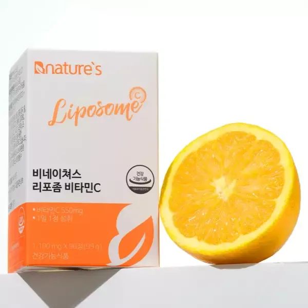 상품 이미지: 비네이쳐스 리포좀 비타민C 1100mg x 90정 3개월분 고함량 폴란드원료 항산화 영양제