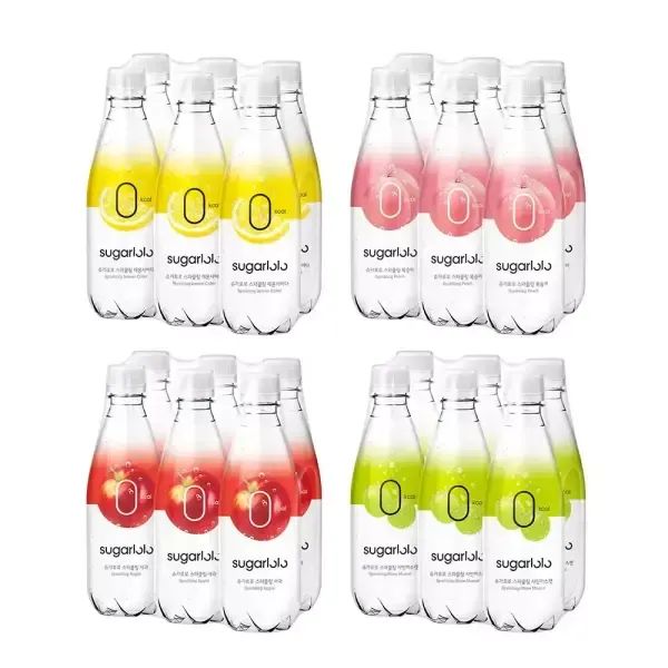 상품 이미지: [슈가로로] 스파클링 4종 350ml 12 + 12개 골라담기