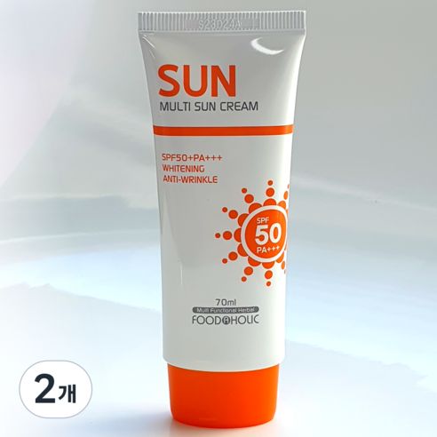 상품 이미지: 푸드어홀릭 멀티 선 크림 SPF50 PA+++, 2개, 70ml