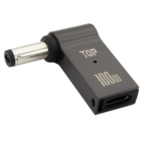 상품 이미지: 에이치디탑 USB C타입 DC 변환 100W 노트북 충전 젠더 5.5 x 2.1 mm