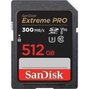 상품 이미지: 샌디스크 SD UHS-II Extreme Pro 512GB (300MB/s) SDXDK ST1 D