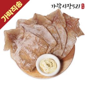 상품 이미지: 부드럽고 쫄깃한 프리미엄 몸통 건오징어 1+1팩 총 8-9미 (200gx2봉)