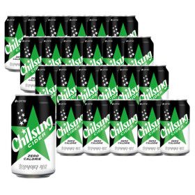 상품 이미지: 칠성사이다 제로 355ml x 24캔 제로칼로리 / 다이어트 사이다 / 청량음료 / 탄산음료 / 탄산 / 제로음료