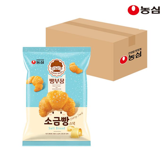 상품 이미지: 농심 빵부장 소금빵, 55g, 16개