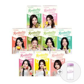 상품 이미지: 티젠 콤부차 9가지맛 혼합 90스틱 다양한 맛 + 보틀 증정 / 당0g 저칼로리 / 정상가 63000원