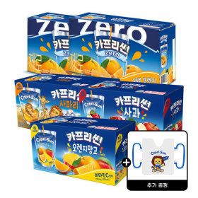 상품 이미지: 농심 카프리썬 제로 오렌지 20입 +오렌지망고 10개 + 사과 10개 + 사파리 10개 +접이식홀더굿즈증정
