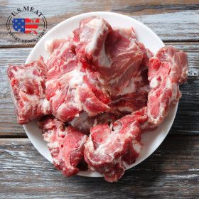상품 이미지: (신선집중) 살이 많은 돼지목뼈 3KG (1kg x 3팩) 감자탕 뼈해장국 뼈찜 렝셉 미국산